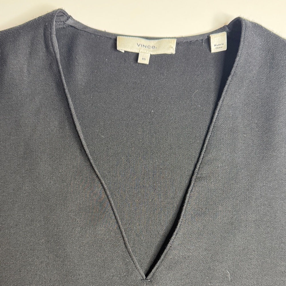 VINCE V NECK TUNIC DRESS size XS - Picture 4 of 9